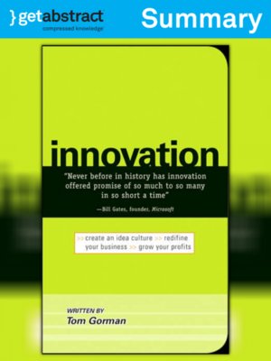 cover image of Innovation (Summary)
